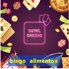 bingo alimentos para imprimir